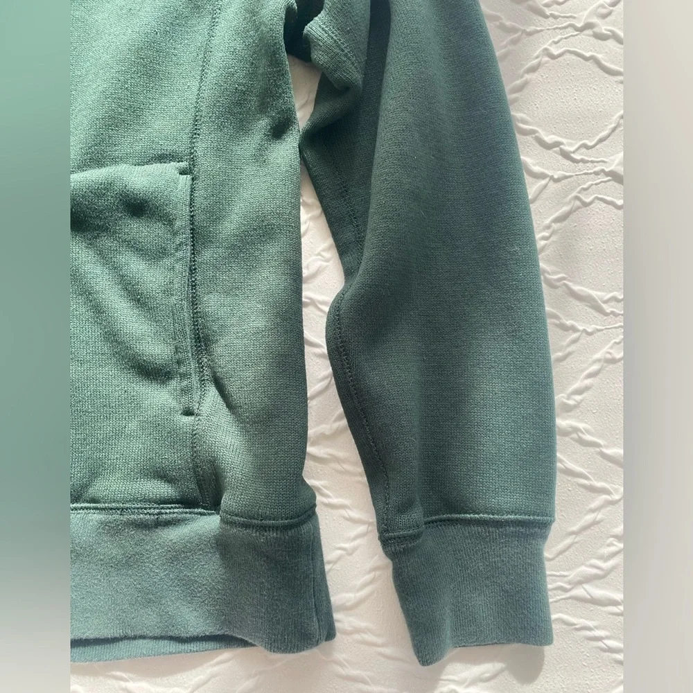 J. Crew - Quarter Zip Fleece Lined Pullover Sweater in Forest Green - Size M